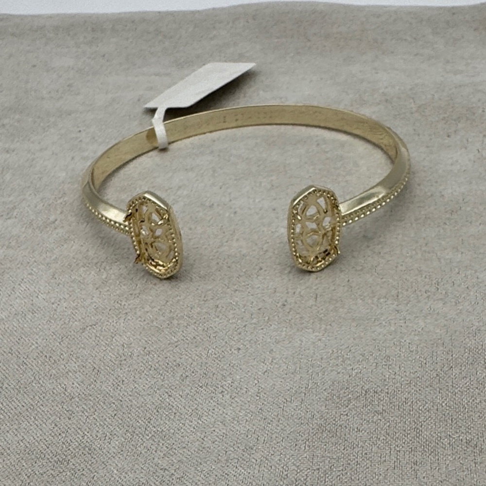 Elton Gold Cuff Bracelet frame nwt